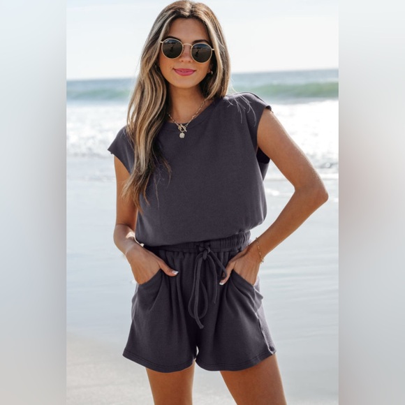 Harley- Black Knit Open Back Jumpsuit - Picture 3 of 3